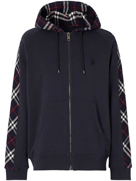 burberry hoodies mens|burberry vintage check zipped hoodie.